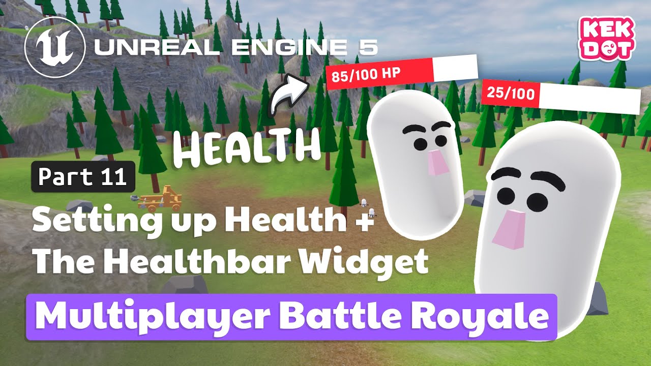 Setting up Player Health + Healthbar | 11 | Multiplayer Battle Royale | Tutorial | Unreal Engine 5