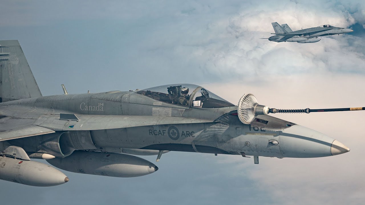 Royal Canadian Air Force Fighter Jets and Tankers Conduct Arctic Air Defense Exercise