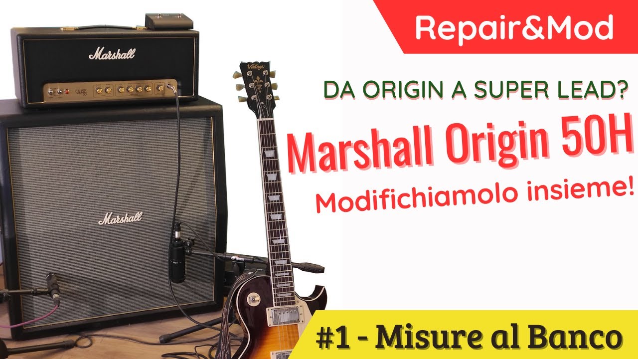 #1 MARSHALL ORIGIN 50H - SUPER LEAD STYLE MOD - MISURE AL BANCO