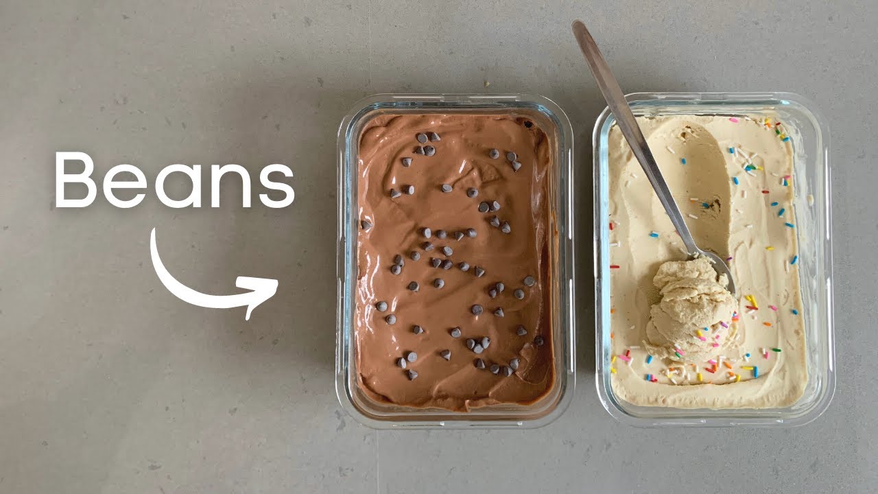 This ICE CREAM is made from BEANS 🤯