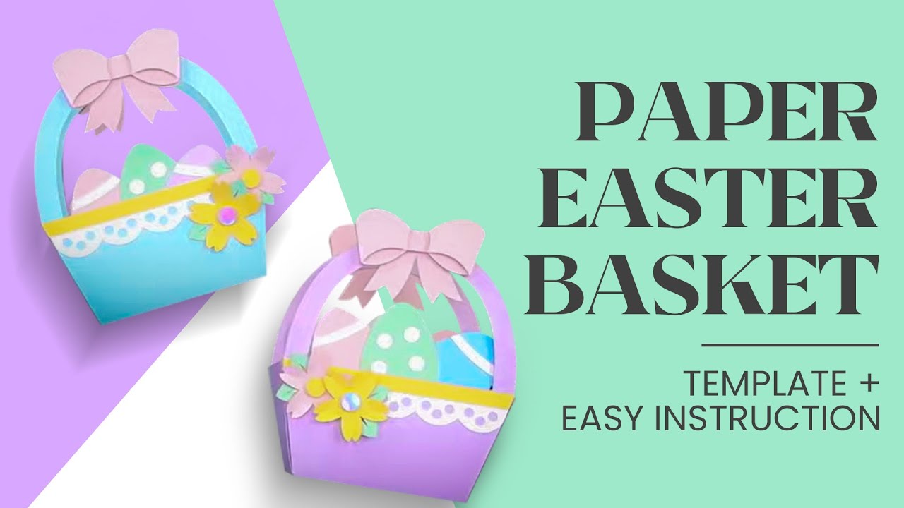 How to Make a Paper Easter Basket (Template + Easy Instructions) | Bearly Art LIVE