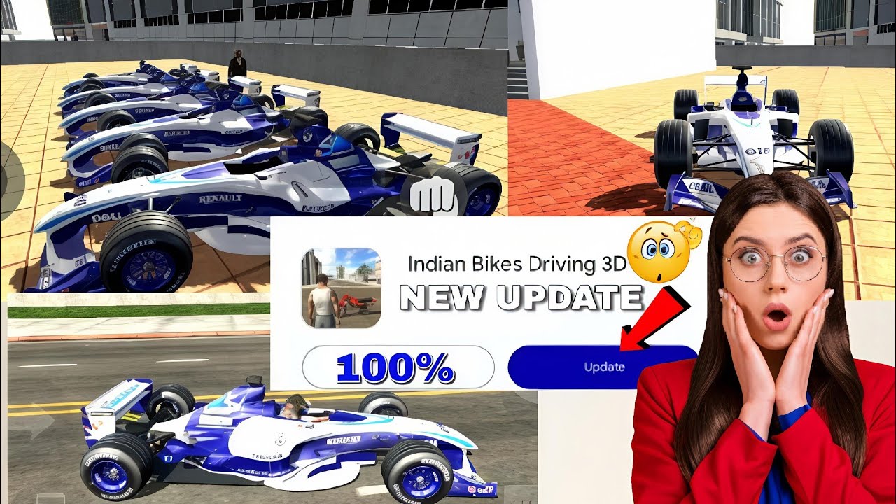 F1 Car Update in Indian Bike Driving 3D 🏎️ 