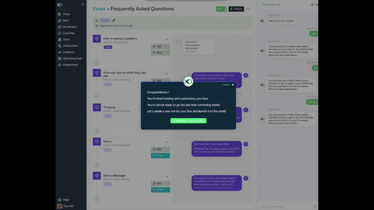 How to create a chatbot to answer FAQs
