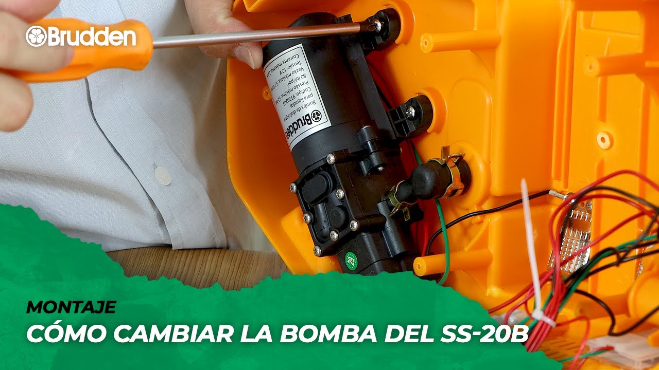 Cómo cambiar la bomba del Pulverizador SS-20B