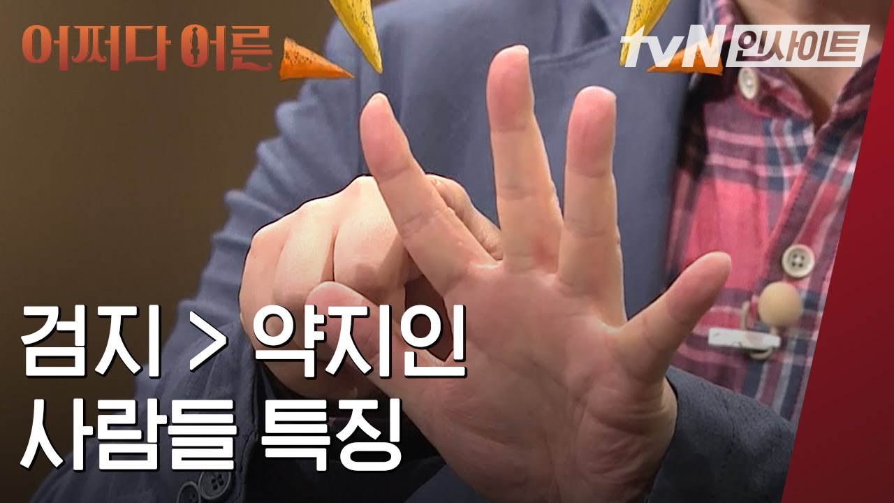 검지-약지 길이로 보는 성격 유형 TEST│손가락이 만들어지는 원리?│#어쩌다어른│#tvN인사이트
