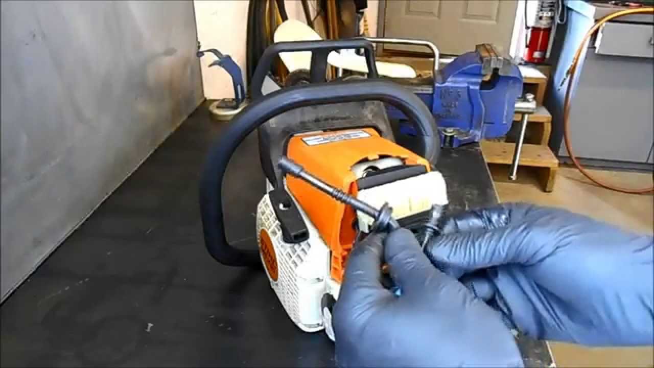Replacing a Fuel Line on a Stihl MS210,230 and 250 Chain Saw