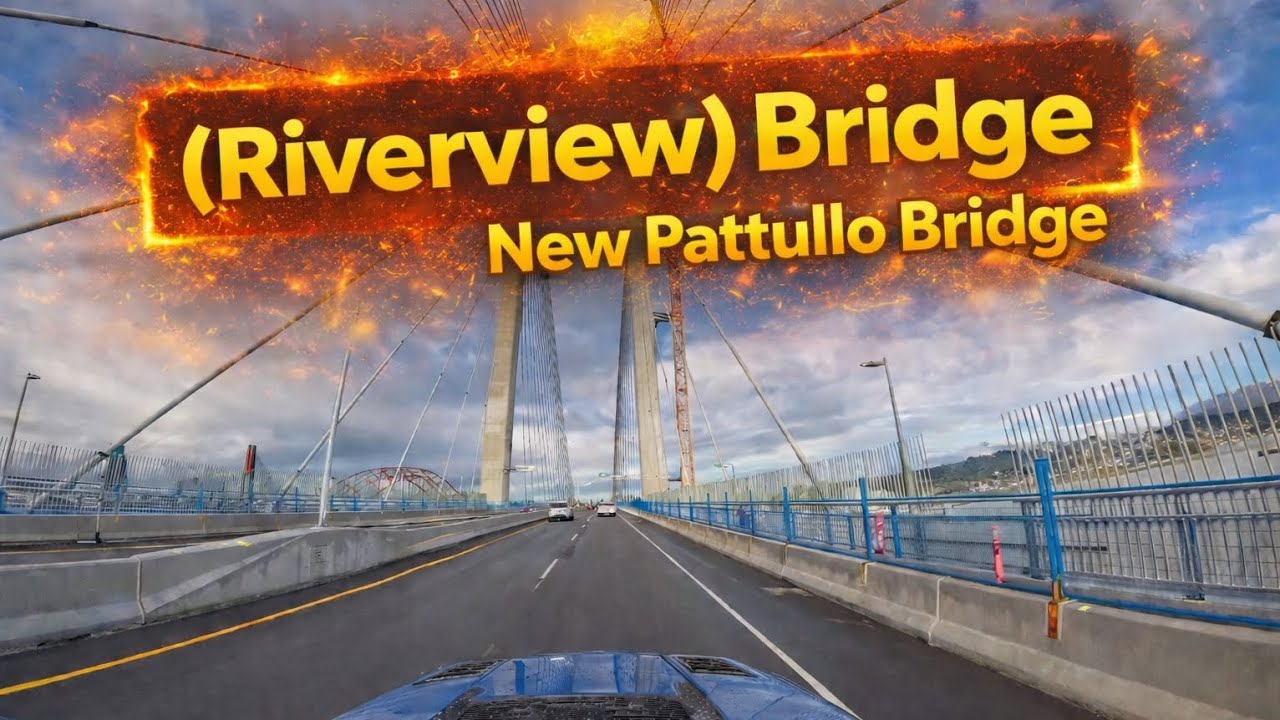 Crossing the stal̕əw̓asəm (Riverview) Bridge (which recently replaced the Pattullo Bridge).