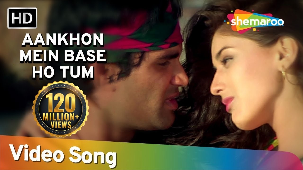 Aankhon Mein Base Ho Tum (Duet) | Sunil Shetty | Sonali Bendre | Takkar | Bollywood Songs | Abhijeet