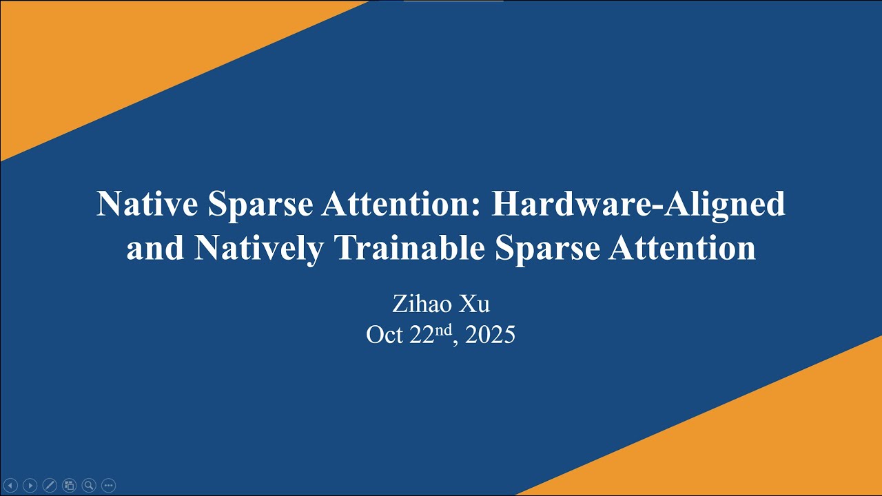 ACL 2025 Best Paper: Native Sparse Attention (from DeepSeek)