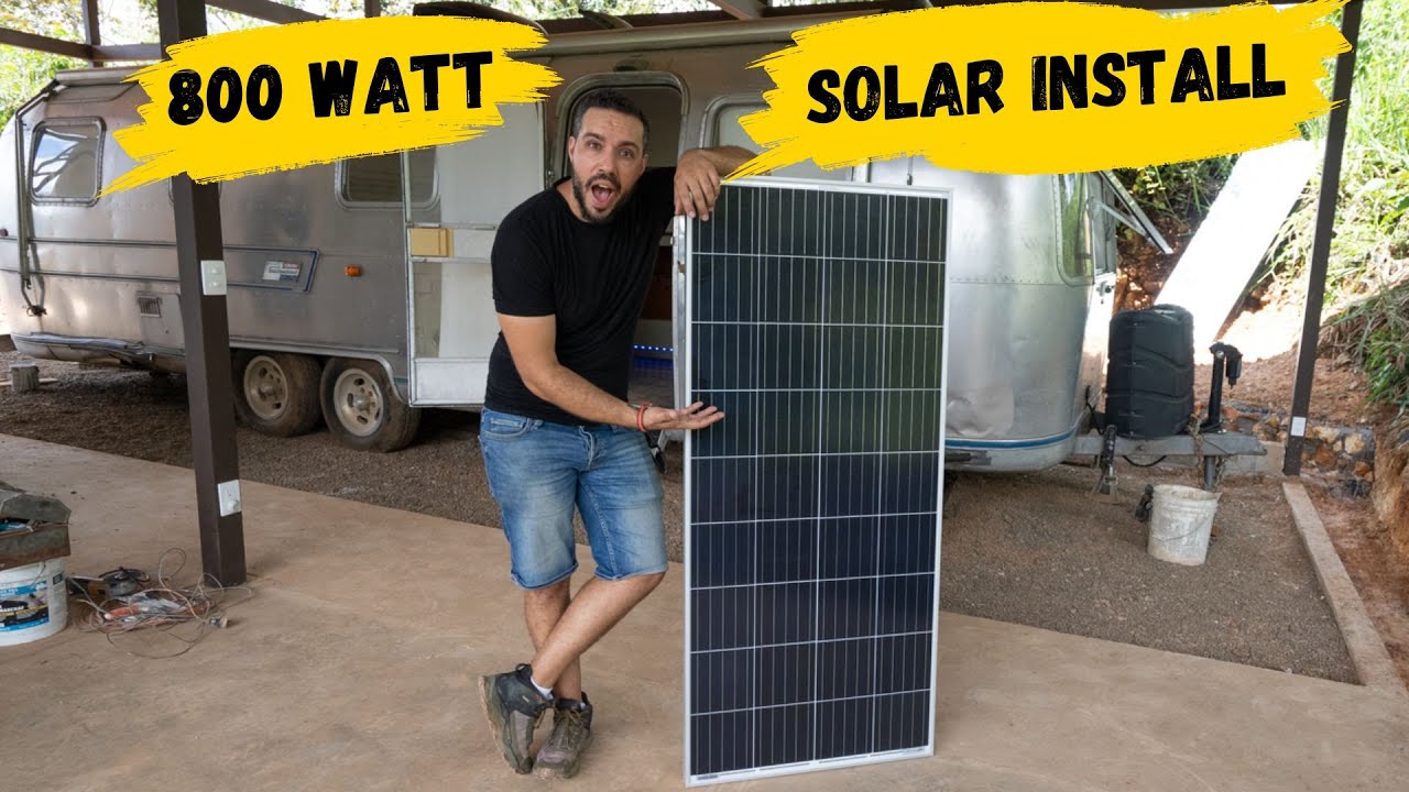 Watch Us Build an Airstream Solar System in Costa Rica Eco-Village | Off-Grid Living