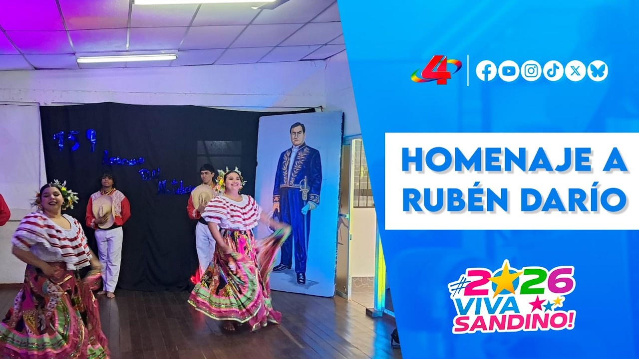 Homenaje a Rubén Darío: Alcaldía de Managua inicia año lectivo cultural 2026 🖋️
