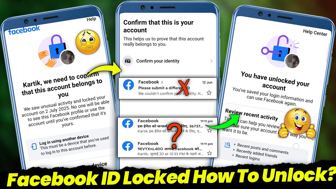 Facebook Account Locked How To Unlock 2025? | How to unlock Facebook account? | Facebook ID Unlock