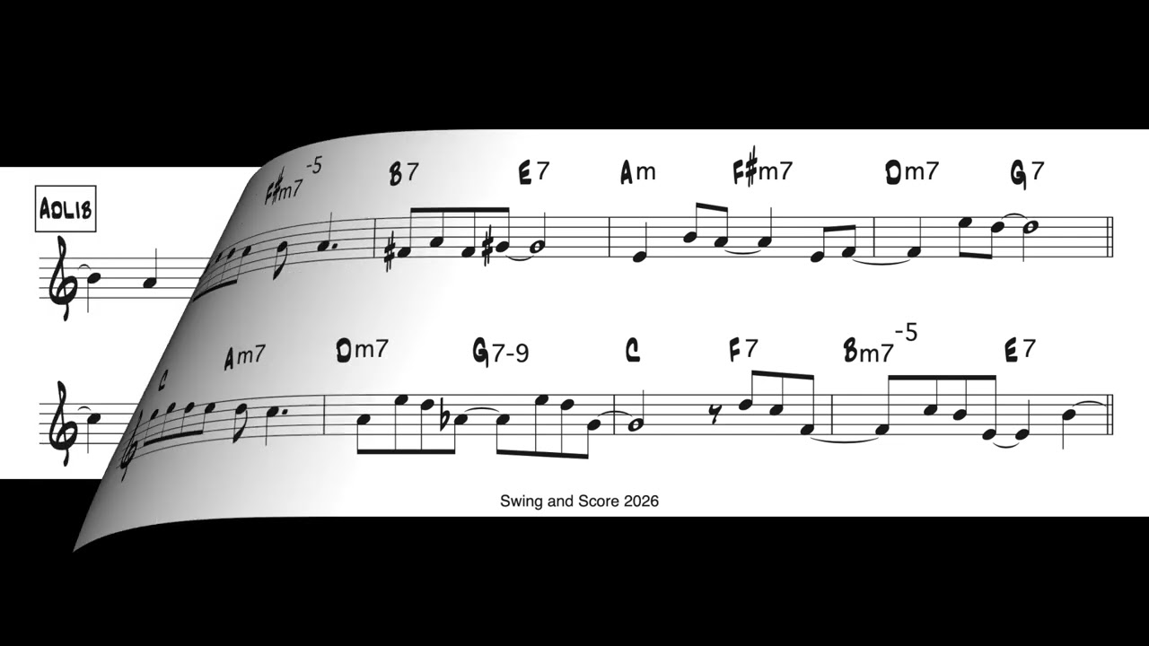 Lullaby of Birdland Alto saxophone w/Adlib ,Sheet music