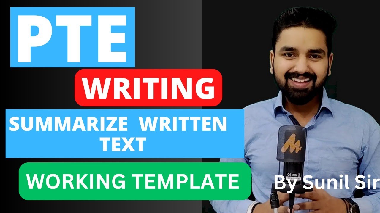 Summarize Written Text PTE | Proven Template and Strategy by Sunil sir