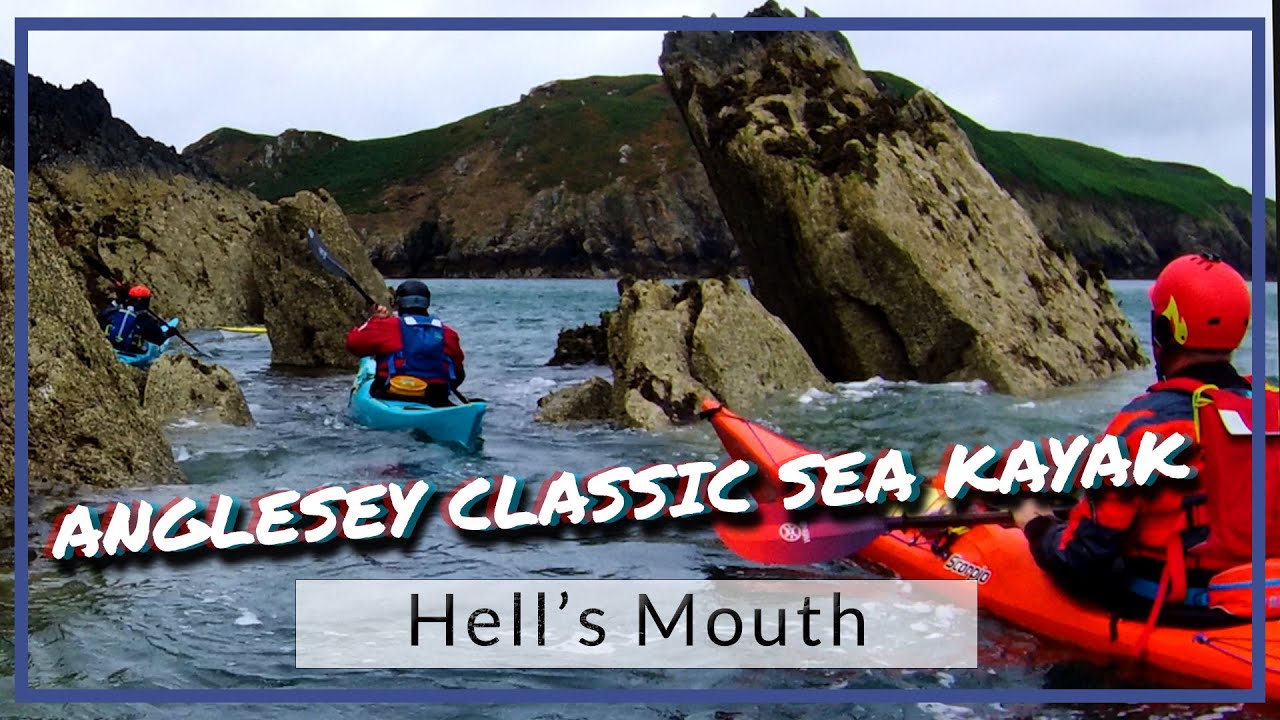 Into Hell's Mouth by sea kayak, Anglesey