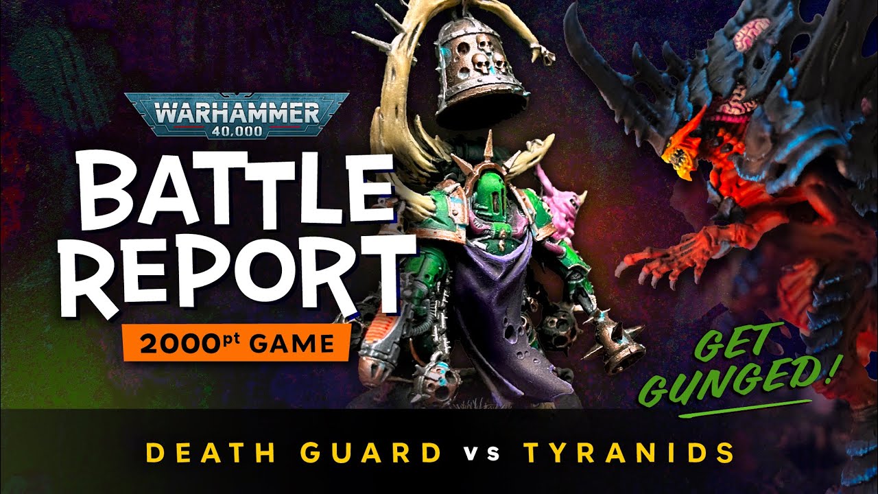 Hive Mind vs Gross Mind - Tyranids vs Death Guard Warhammer 40k 2000 point Battle Report