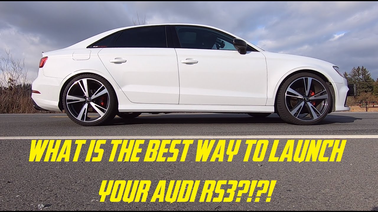 The BEST way to launch your Audi RS3 (Unitronic - Stage 2 - 93 Octane)