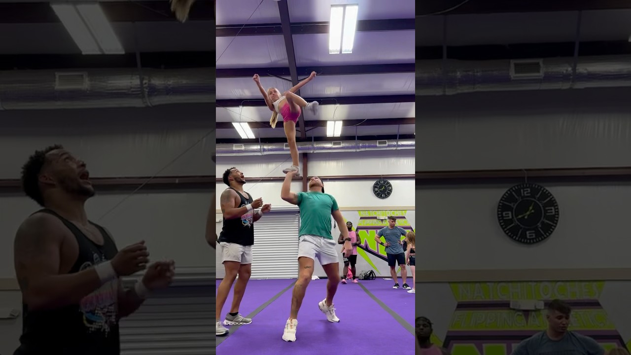 THAT SAVE WAS🔥🔥 plus how cool is this stunt???? #cheer #athlete #sports #stunts #cheerleader