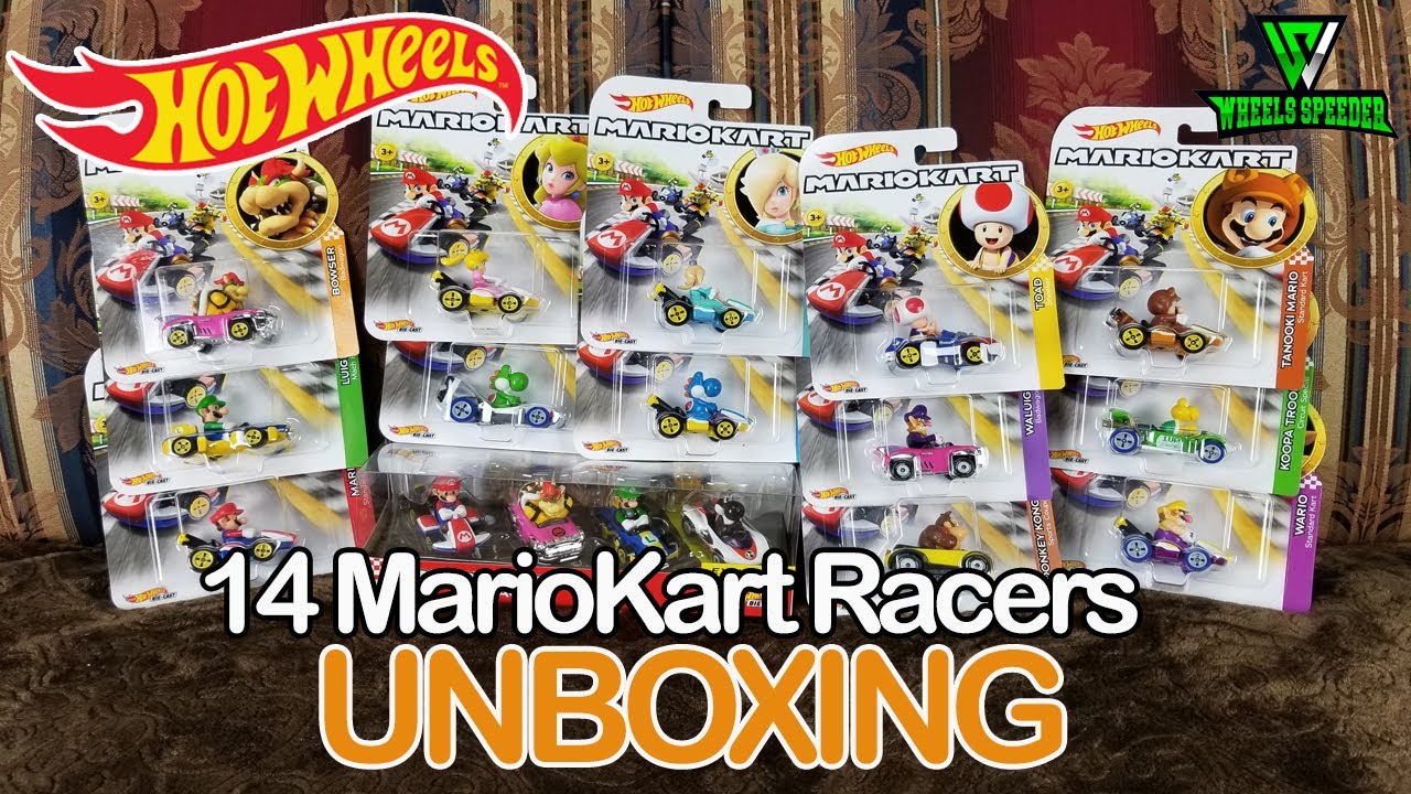 Hot Wheels 14 Mario Kart Unboxing