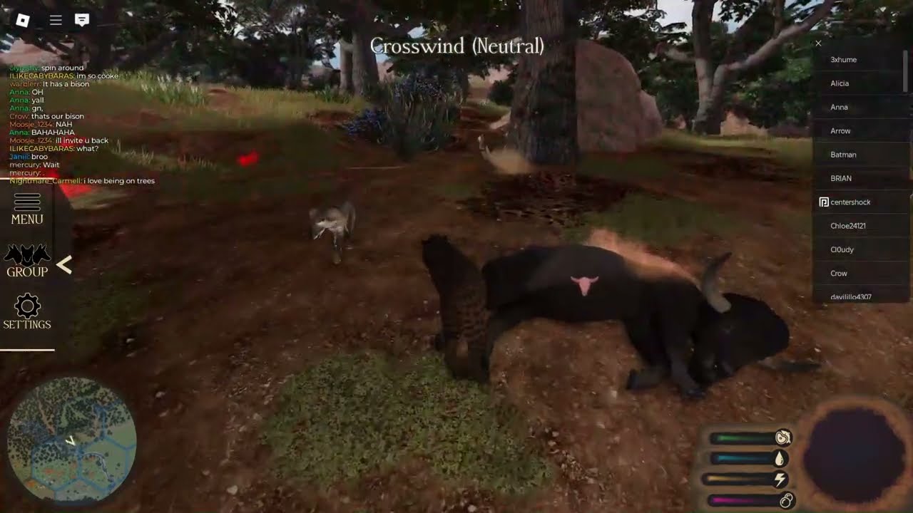 Solo Saber-tooth Cat fighting small Dire Wolf Pack (Ecos La Brea)