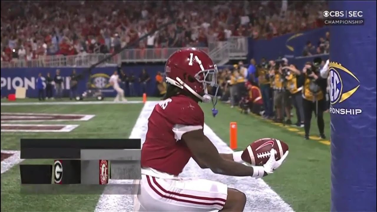 Jameson Williams vs Georgia 2021 SEC Championship - TOO FAST