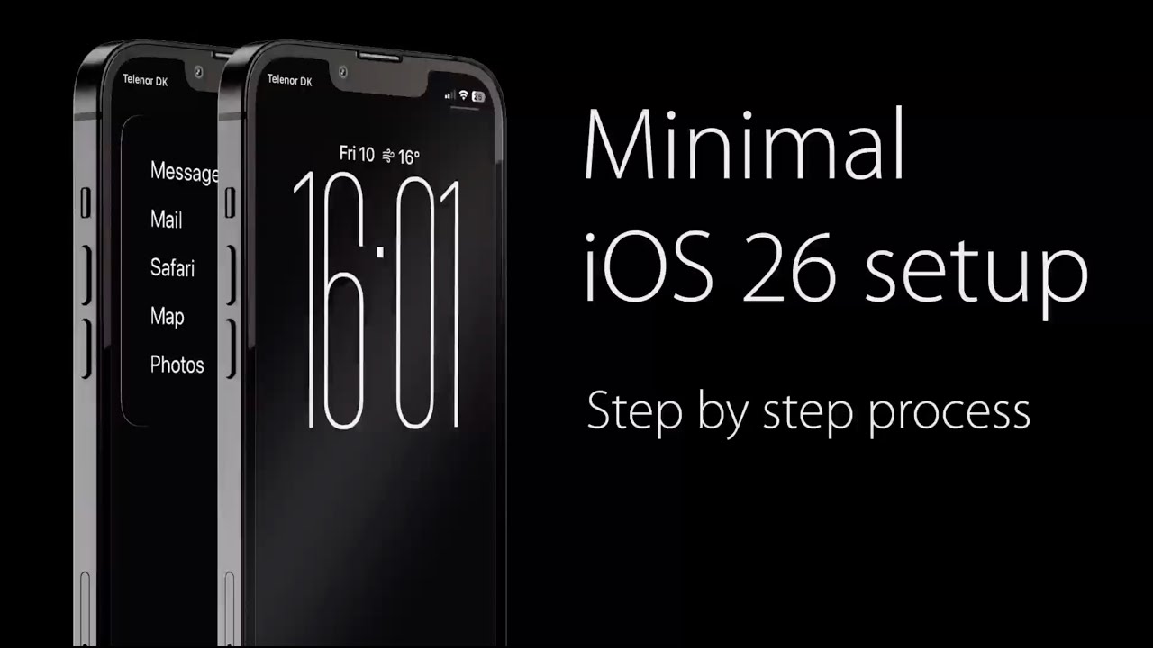 Minimal (Dumb Phone) iOS 26 Setup