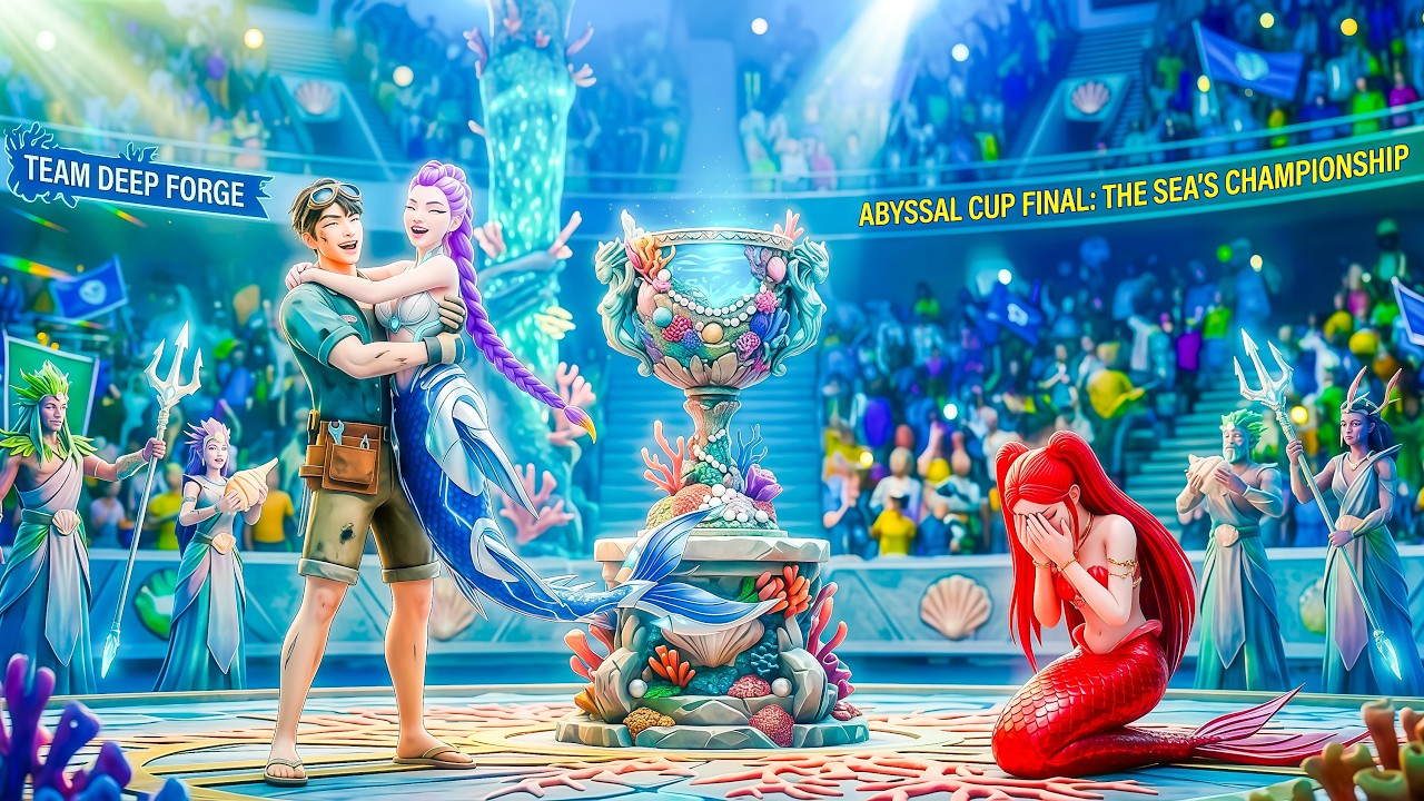 RED VS BLUE! THE ULTIMATE MERMAID SUMMER RACE 🌊 | KPOP DEMON HUNTERS