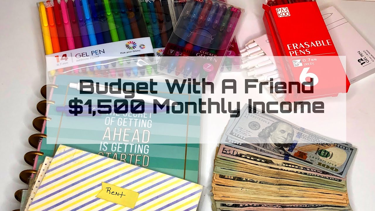 Budget With A Friend | Budget With Me | $1500 Monthly Income | Two Paycheck System | REAL NUMBERS