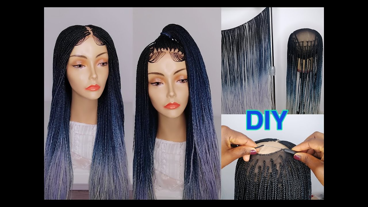 HOW TO MAKE A BOX BRAIDS WIG WITHOUT CLOSURE