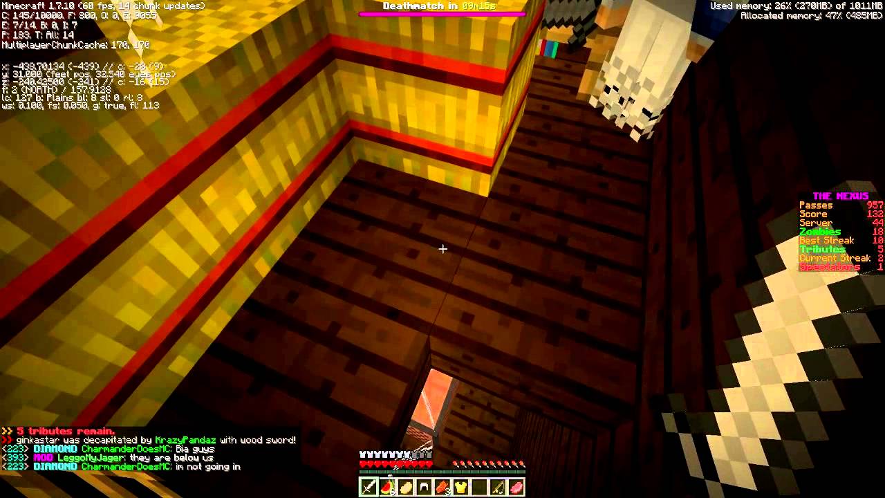 Minecraft: UNDEAD HUNGER GAMES! Halloween Special Mini-Game Nexus Mod!