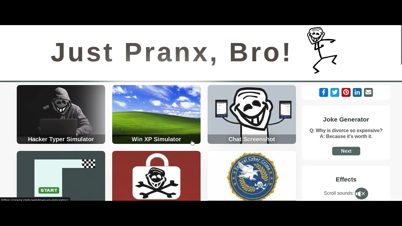 pranx.com ransomware & fbi lock prank