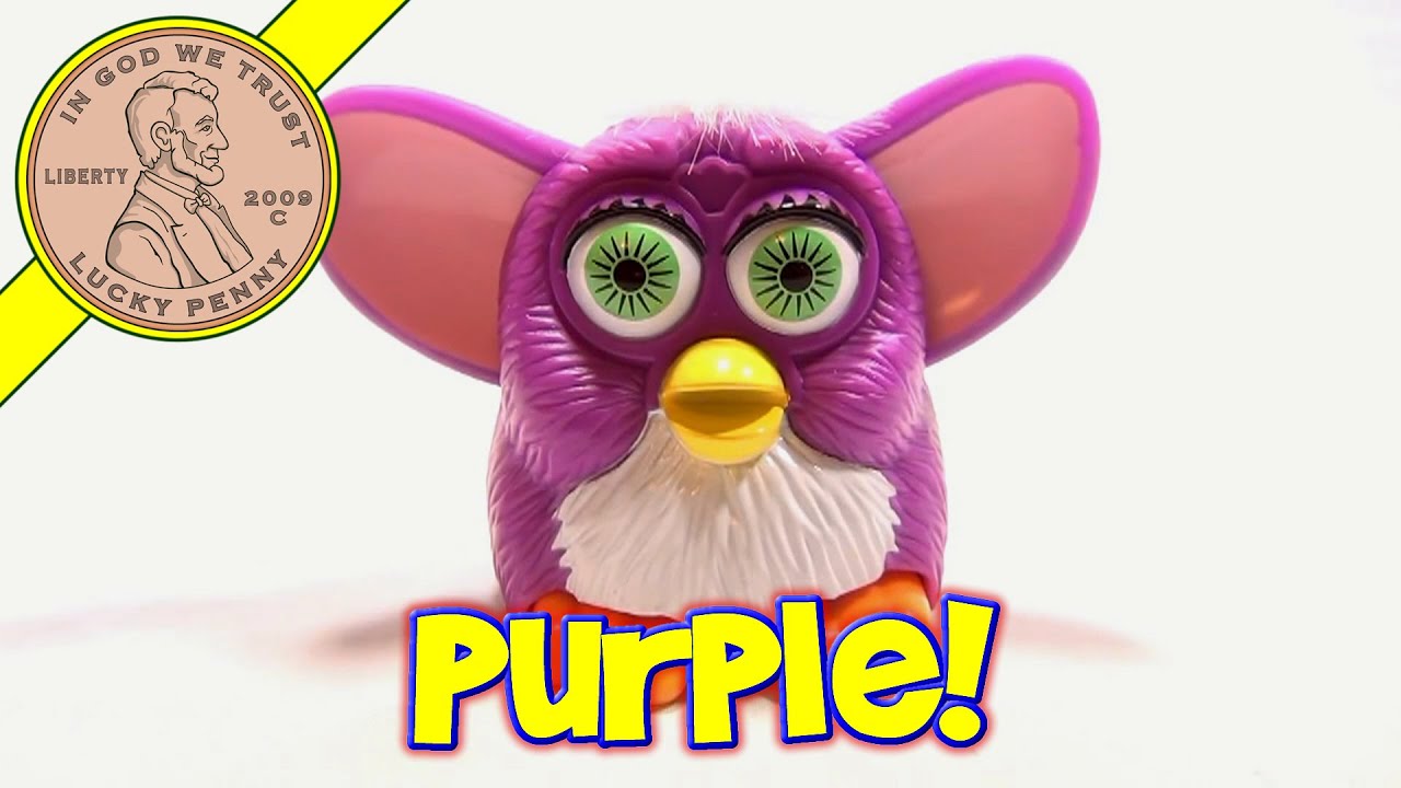 1998 Furby McDonald's Happy Meal Toy - Purple with Green Eyes