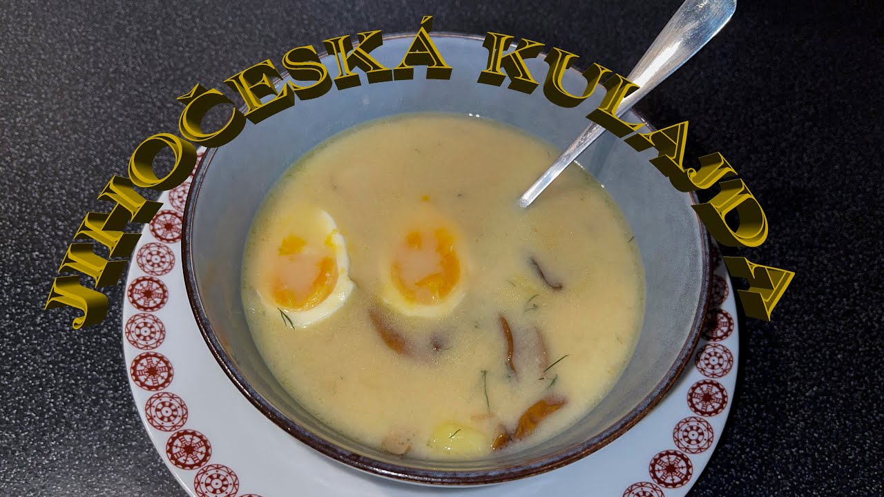 Tradičn&iacute; Jihočesk&aacute; Kulajda - Traditional SouthCzech Cream Mushroom soup (Czech / English subtitles)