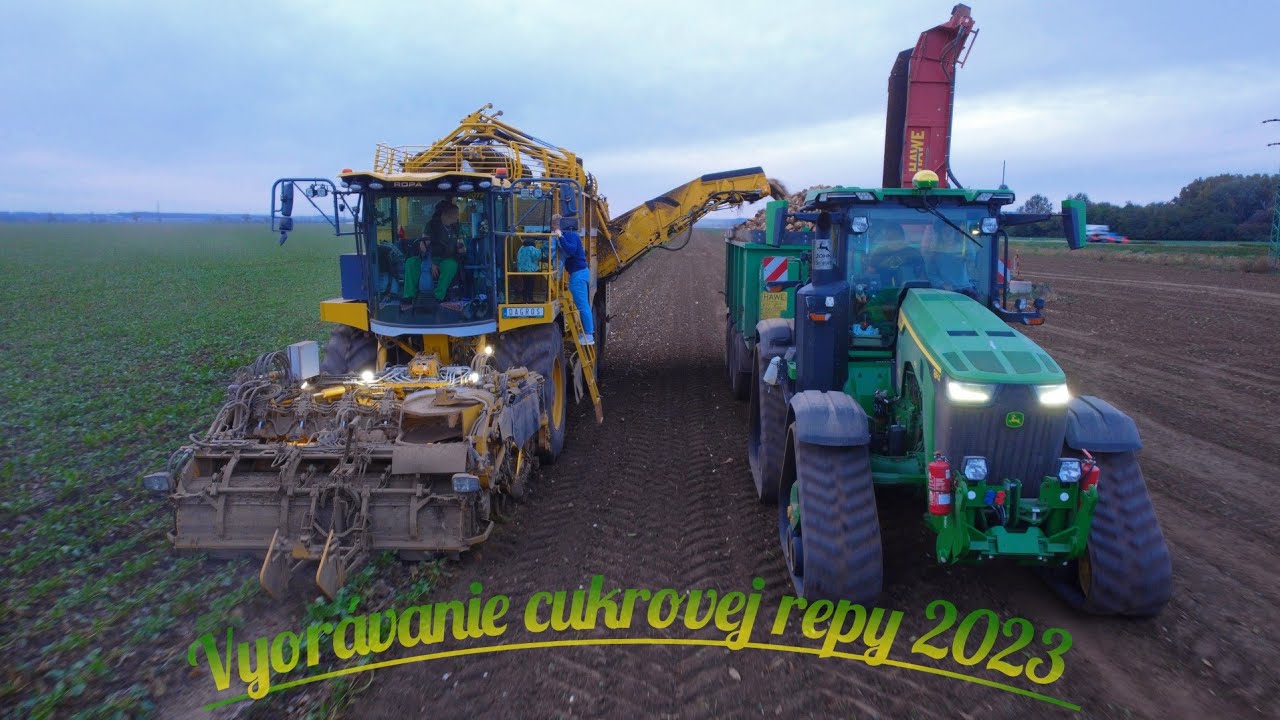 💛ROPA TIGER 6S & John Deere 8rx410💚💛l vyorávanie cukrovej repy l Donau farm Kalná nad Hronom