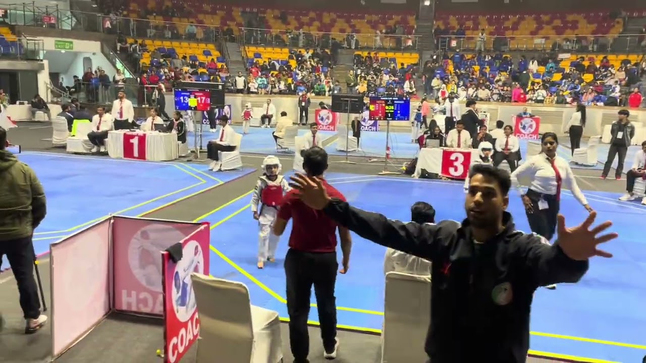 First Fight of TFI 39th Taekwondo Championship 2025 - Neeva Chevli (Gujarat) vs Rajasthan | U22kg