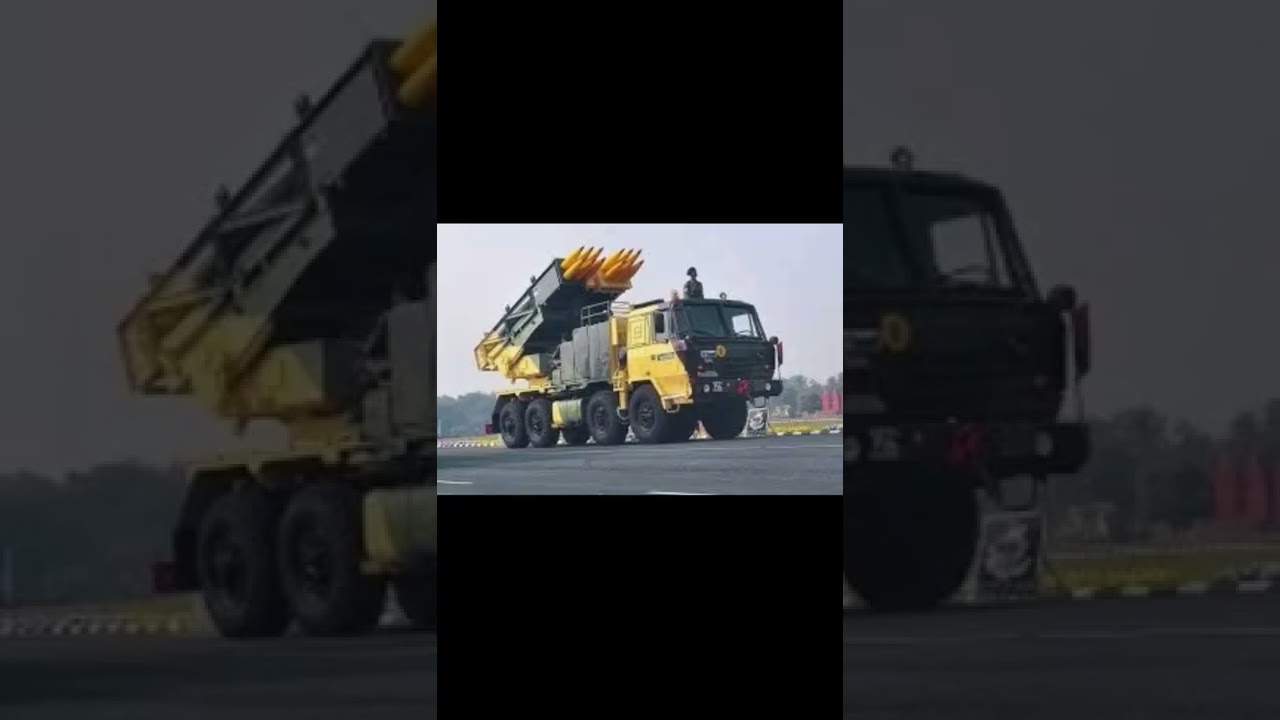 INDIAN ARMY ARTILLERY THE PINAKA multi barrel rocket system 