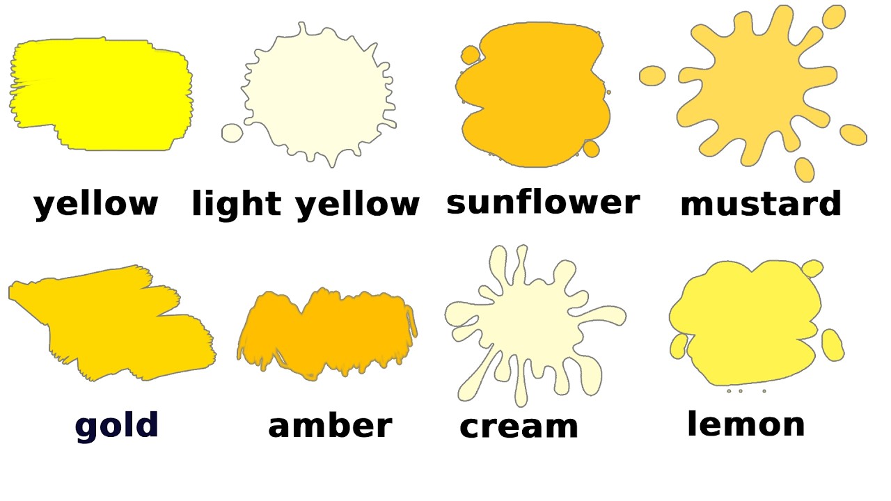 Yellow Tones: From Lemon to Mustard 黃色色調：從檸檬到芥末