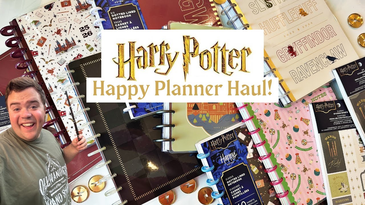 Harry Potter Happy Planner Haul | Back to School Flip Through of Planners, Stickers & Notebooks