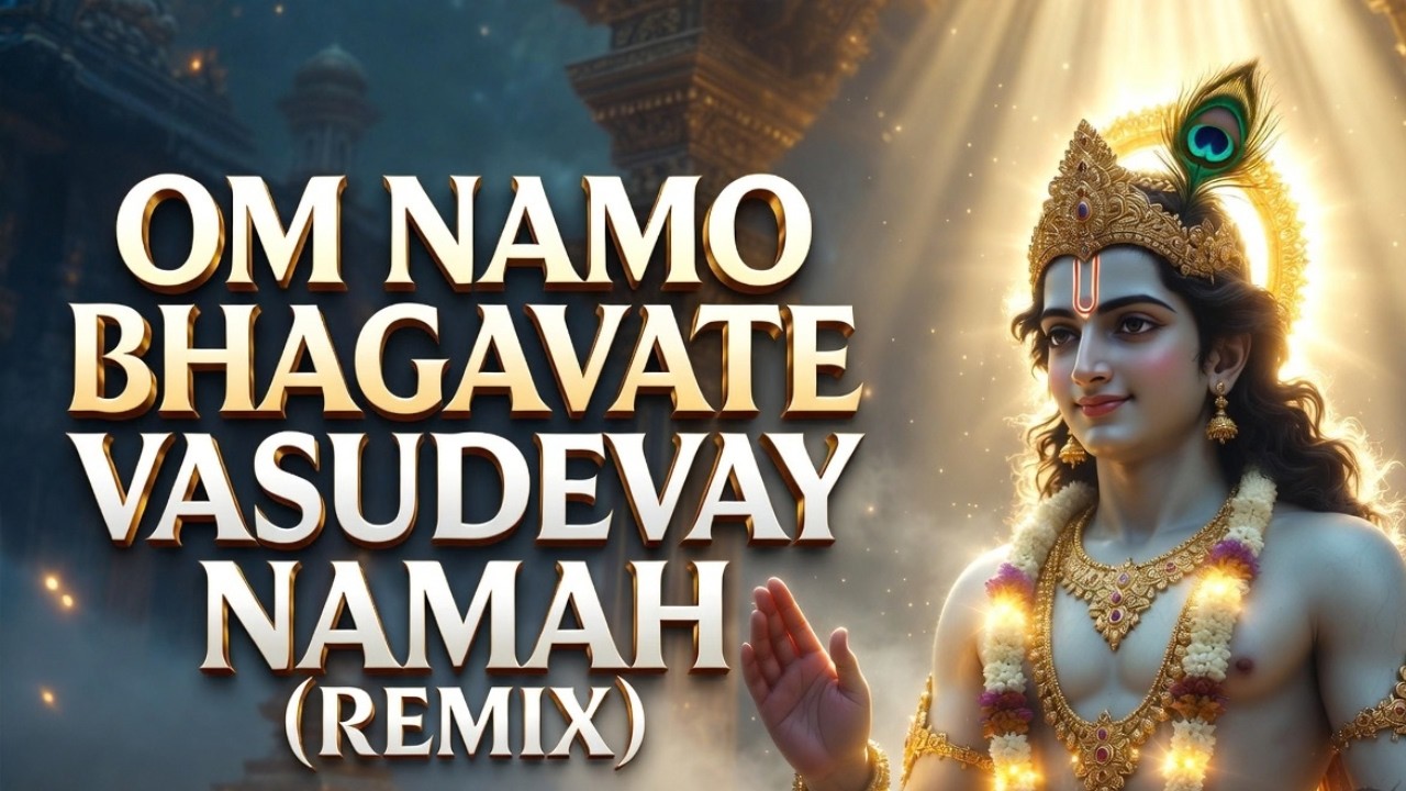Om Namo Bhagavate Vasudevay Namah Remix | Powerful Krishna Mantra for Peace, Protection & Blessings