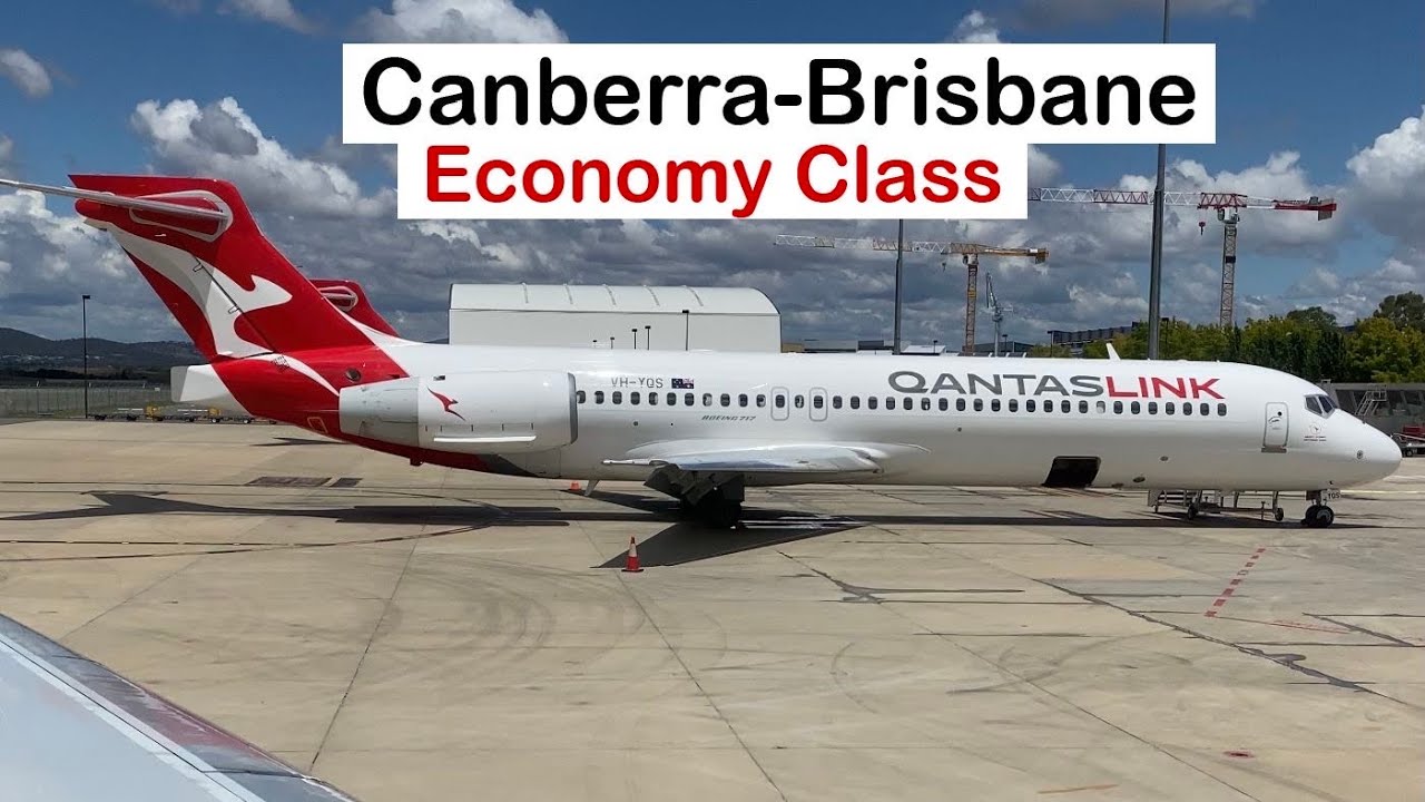 QANTAS 717 ECONOMY Class: QF1546 Canberra to Brisbane