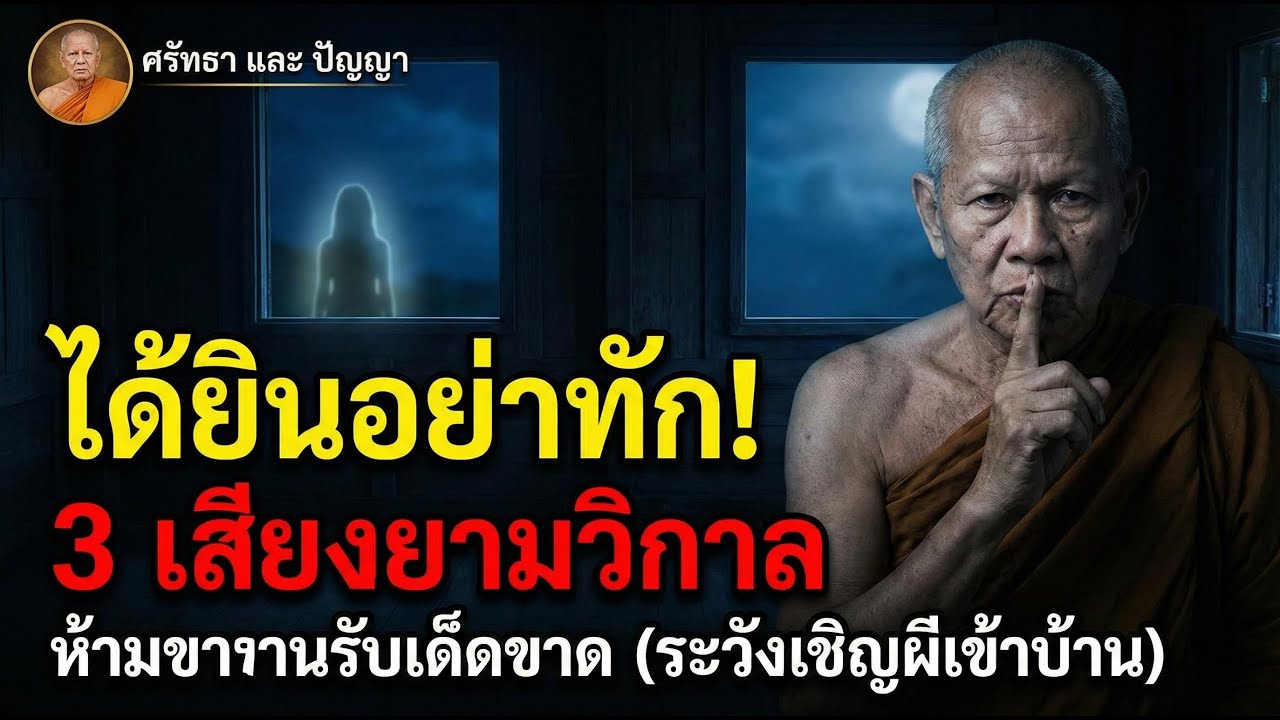 ได้ยินอย่าทัก! 3 เสียงยามวิกาล... ห้ามขานรับเด็ดขาด (ระวังเชิญสิ่งไม่ดีเข้าบ้าน)