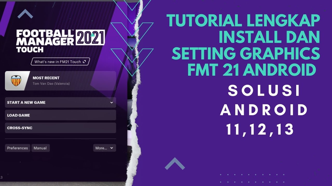 how to install and graphics setting FMT 21 on android 11,12,13