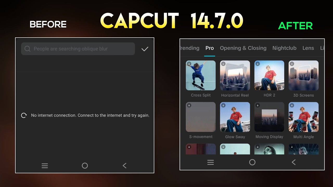 Capcut New Update 14.7.0 | Capcut No Internet Connection Problem Solved | Capcut All Problem Fixed