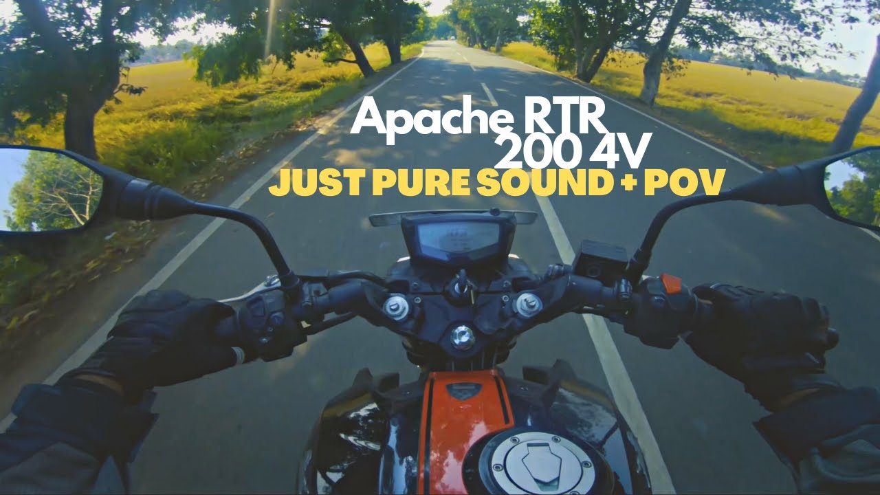 TVS Apache RTR 200 4V Pure Sound | POV | Insane Sounding Machine