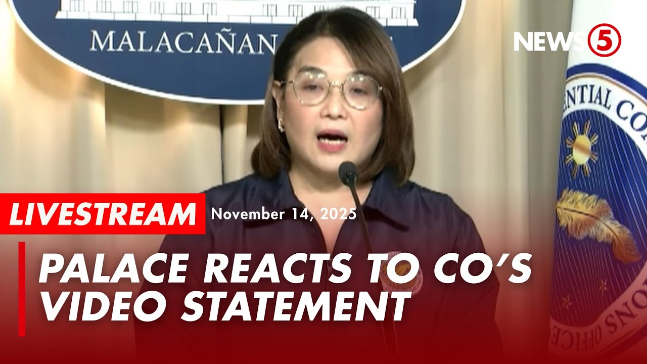 LIVE | Palace Press Officer Usec. Claire Castro holds press briefing (November 14, 2025)