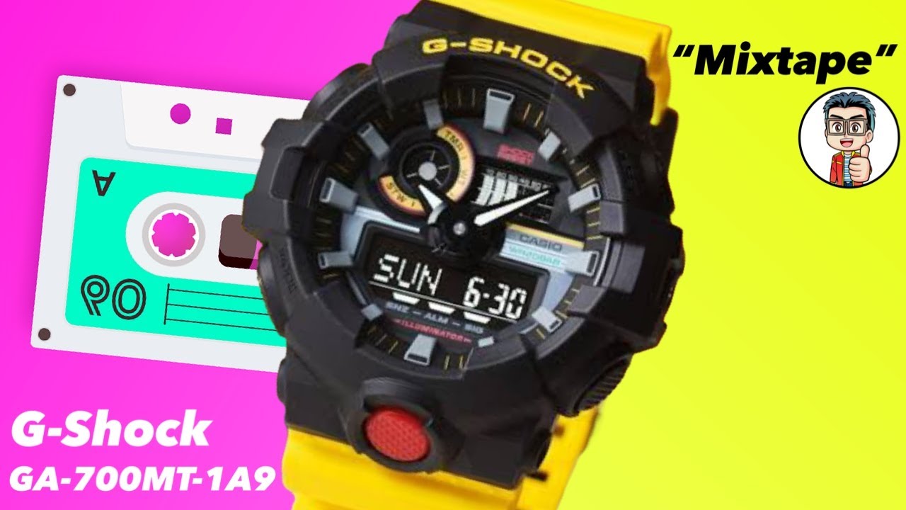 ขึ้นข้อละมันหล่อสุด😙 สีดำตัดสีเหลืองแบบเจ็บจี๊ดๆ New Arrival 2024 CASIO G-SHOCK GA-700MT-1A9DR