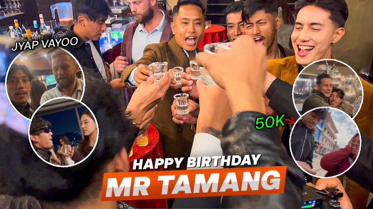Happy Birthday Mr Tamang / party / 50 k gift to mother 😱