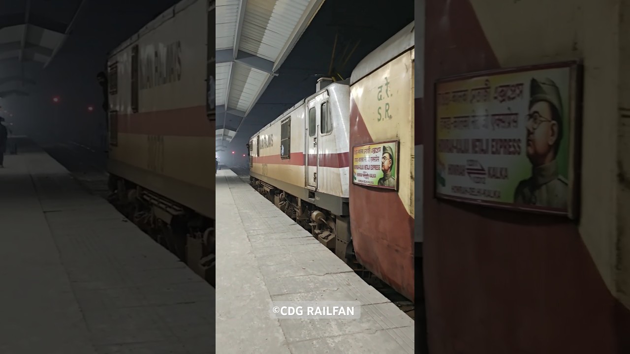 Kalka Howrah NETA JI EXPRESS Departing from Chandigarh Jn!! #indianrailways #train  #kalkamail