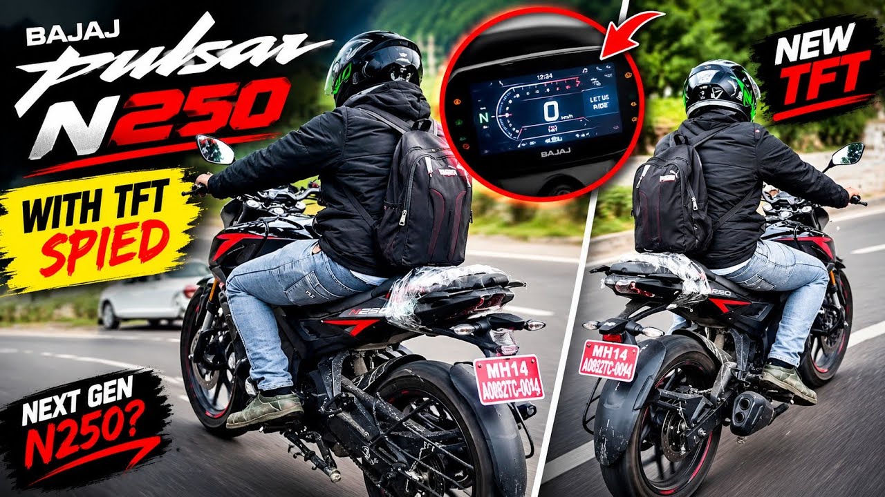 2026 Bajaj Pulsar N250 Spied With TFT, Google Maps, Price, Features, and India Launch Date 😍