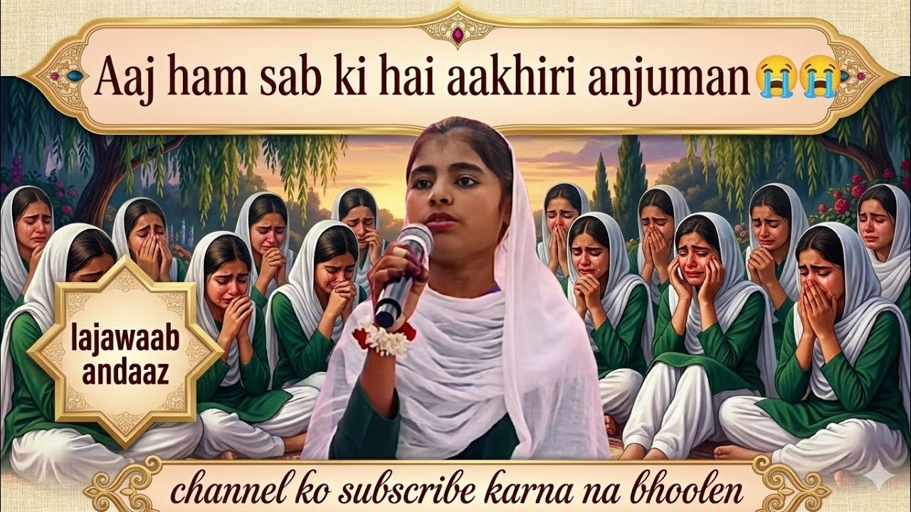 Aaj ham sabki hai aajhiri anjuman,sad,girl's,#urduadvice0109 